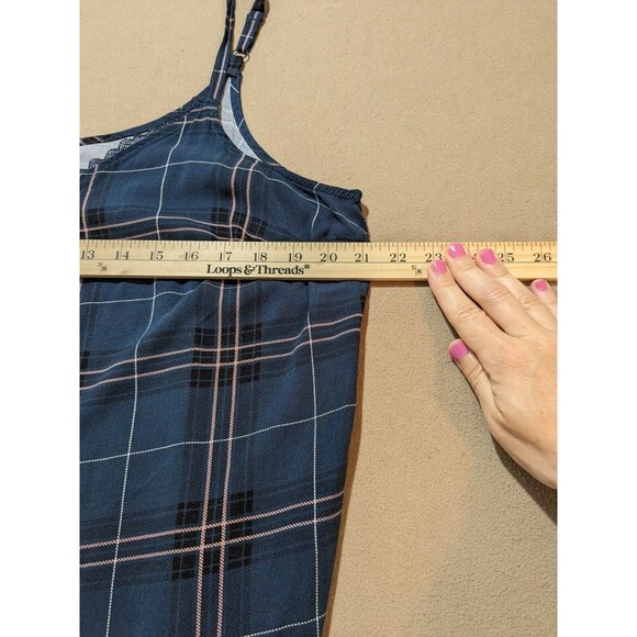 Torrid Women's Ava Stretch Challis Lace Trim Cami Navy/Pink Size 1 - Picture 9 of 10